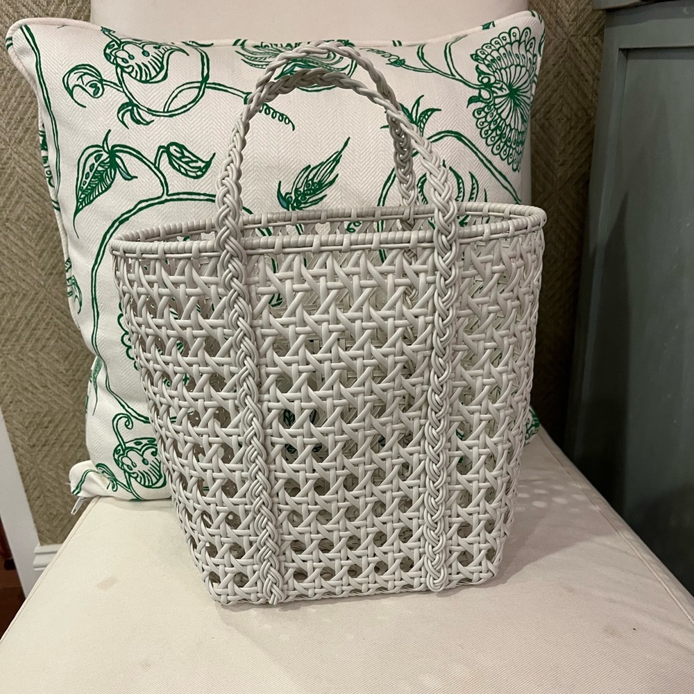 Bembien Jolene white “wicker” tote. Excellent condition. Used a few times.